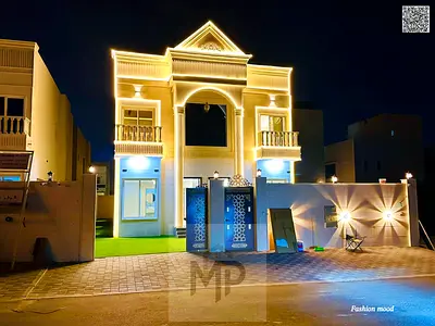 Classic Design Villa with (pool)|ajman|al Yasmeen area|5 master rooms, majlis, 2 halls, maid room, swimming pool| freehold|negotiable price.