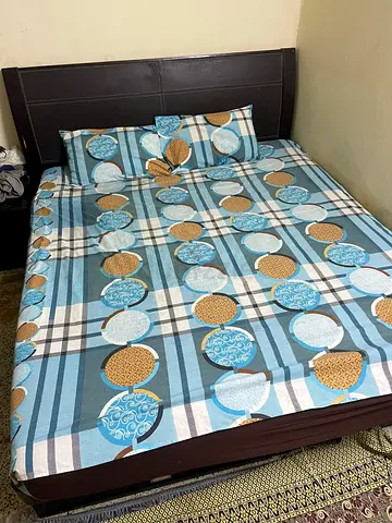 King Bed With Mattress  Dressing Table