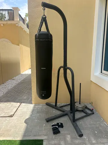 Heavy Punching Bag with Freestanding Stand and Weights
