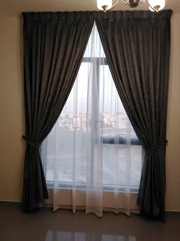 curtains with sheer inner panels per meter