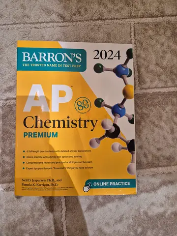 AP Chemistry premium Barrons 2024 book