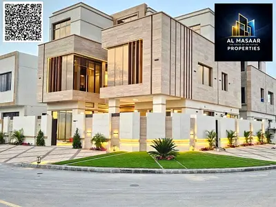 Luxury corner villa directly opposite Al Hamidiya Park with 7 rooms and a rooftop terrace. Price in