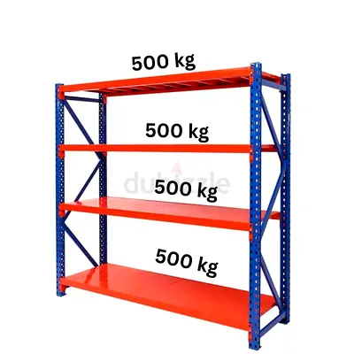 Heavy Duty Storage Rack Orange Blue