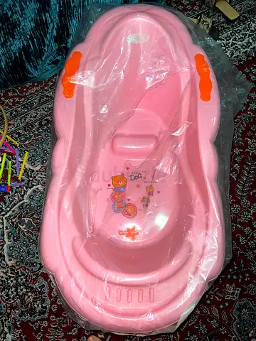 Pink Baby Bath Tub - Lightly Used