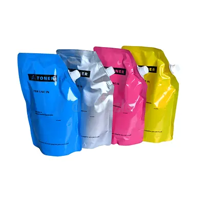 Set of CMYK Toner Refill Pouches (Cyan, Magenta, Yellow, Black) for Refilling Canon IR series Color