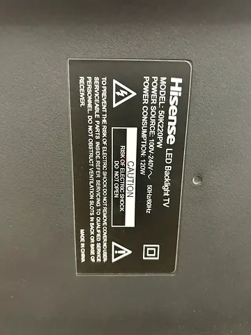 Hisense 50 LED Backlight TV (Model 50K220PW) - led backlight replacement required