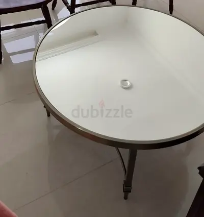 Round Glass coffee table
