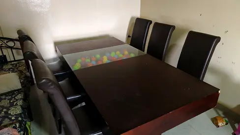 Dining table with chairs