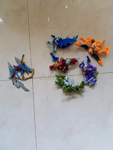 Used Transformers / Action Figure Mix — 6 Small Robots (Loose)