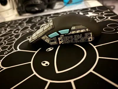 Send best price Asus Rog harpe ace Custom Graphic Wrap and Side Buttons - Good Condition