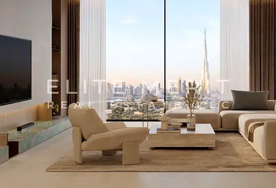 Pool-Facing Studio |Stylish Apartment| Burj & Skyline Views