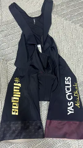 Yas Cycles Abu Dhabi Branded Cycling Bib Shorts (Black) - Size L