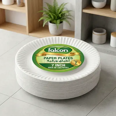 7-Inch Paper Plates (Pack of 100)