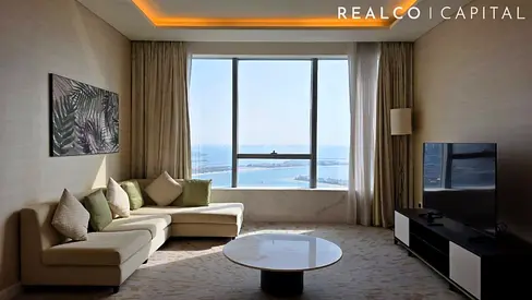 Spacious 1 Bedroom in Palm Tower Residences | Palm Jumeirah Views