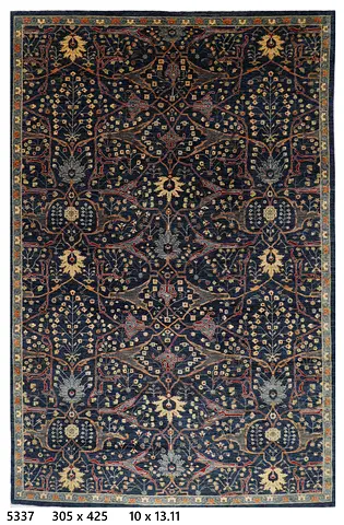 3x4m Afghan bidjar Handwoven Dark Floral Oriental-Style Rug carpet  – 305 x 425 cm living room rug