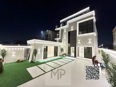 Al Rawda Villa - Freehold, including electricity, water and air conditioning, prime location and high-end finishing.