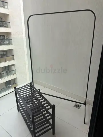 Clothes rail and shoe rack