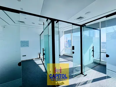 Fully Fitted & 3 Partitioned Office in Parlklane Tower for rent