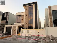 Villa at ajman| al Yasmeen area| 5 master rooms, majlis, 2 halls, roof | freehold for all nationalit