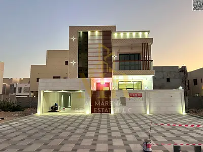 A villa on the main street, ready to move in, with electricity and water fees included, in one of Ajman's most prestigious areas. Freehold ownership f