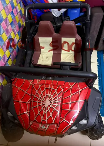 Kids Electric Ride-On Car (Spider Design) - 2-Seater, to replace new battery.