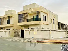Corner villa for sale, registration fees included. 3 floors. Own your dream villa in Ajman directly