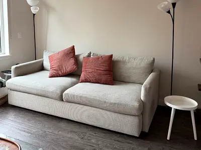 Cratebarrel Three Seater Sofa lounge deep