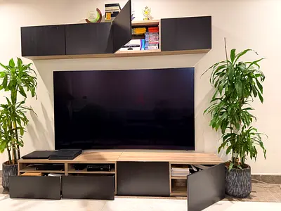 IKEA Strong TV Unit set with organizers (Drawers and shelves Top and bottom)