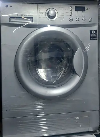 LG 7kg Inverter Front Load Washing Machine - Silver, Good Condition