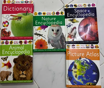 Set of DK Childrens Encyclopedias and Picture Books – Dictionary, Animal, Nature, Space,