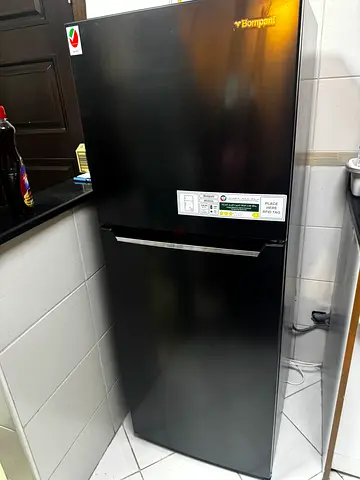 Bompani 265L Double Door Fridge - Jet Black | Excellent Condition | Quick Sale