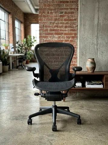 Herman Miller Aeron Ergonomic Office Chair - Size B, Black