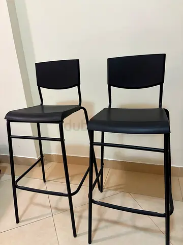 Set of 2 IKEA STIG Bar Stool with Backrest