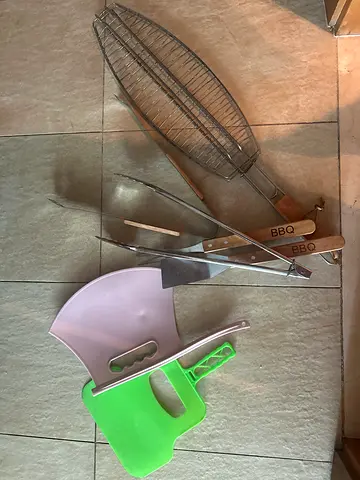 Used Offset Charcoal Smoker Grill with Side Firebox - Good Working Condition