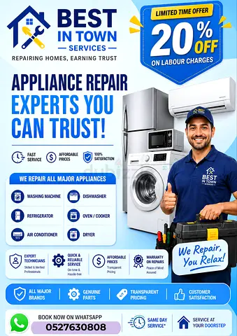 CHEAPEST APPLIANCES REPAIRING SERVICE DUBAI
