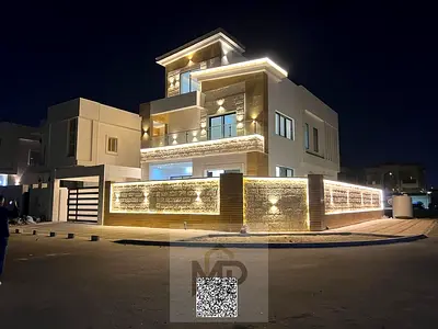 A luxurious corner villa is for sale in Al Yasmin, Ajman. A dream villa with high-quality finishes.