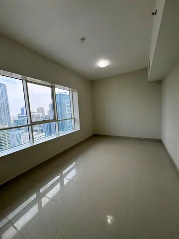 The most luxurious and elegant 3-bedroom apartment with a living room and maid's room in Al Khan, featuring 4 bathrooms, is available for 110,000 annu