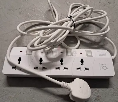 Branded New  4-Socket Power Strip with Individual Switches
