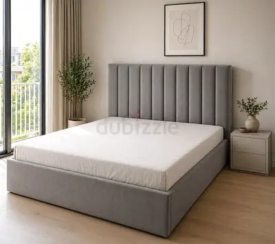 Stylish brand new Queen size bed with medical mattress Double bed family bed storage bed