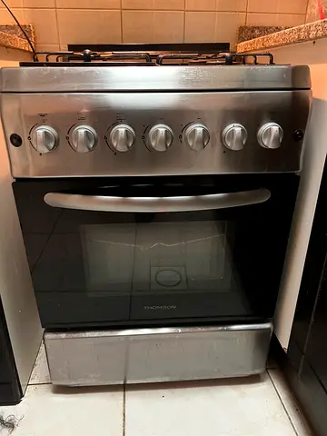 Used Thompson Gas Range with Oven - Stainless Steel, Good Working Condition