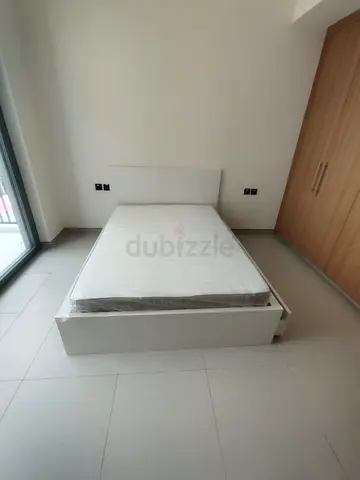 IKEA Malam double bed 140×200cm bed with 2 big storage drawers underneath and with IKEA mattress
