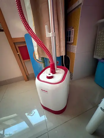 Tefal Garment Steamer - Lightweight Vertical Clothes Steamer (Red/White)