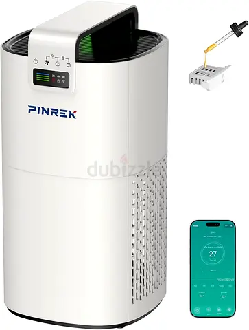 PINREK Air Purifier for Bedroom Home with Aroma Diffuser, H13 HEPA Filter with 25dB, CADR 400m³/h