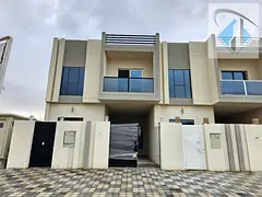 New villa, registration and ownership fees are free, excellent location next to a mosque.