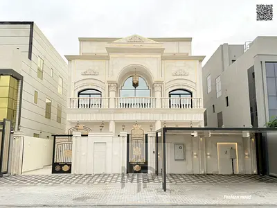 Villa (classic design_with lift)| ajman| al alia | 7 master rooms, 3halls, elevator| freehold | 0 registration fees | negotiable price.
