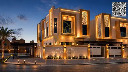 Corner villa in Al Muwaihat, 2 floors, 5 bedrooms, at a special price in one of Ajman's most presti