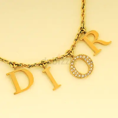 Authentic Christian Dior Gold Dio(r)evolution Necklace