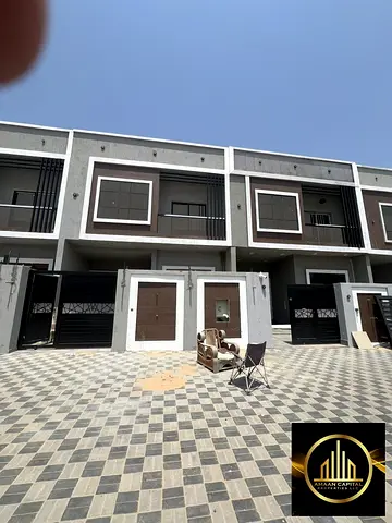 Cheapest brand new townhouse villa for sale in Al Zahiyah, Ajman. Land area: