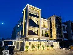 Luxury villa with direct garden views, 6200 sq ft built-up area, two floors and a rooftop with eleva
