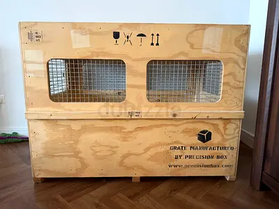 XL Wooden Dog Crate EK approved